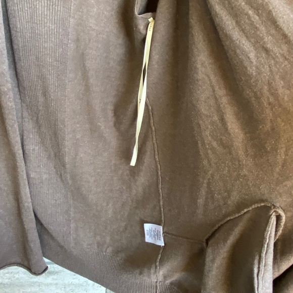 SOLD aritzia | brown drapey cardigan | silk cashmere blend | size small - Picture 6 of 10
